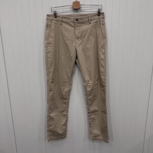 Bird Dogs Men's W32 x L32 Tan Slim Straight Performance Golf Chino Pants